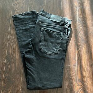 Purple Brand Black Slim Straight Jeans for Men